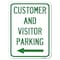 Signmission Reserved Parking Customer and Visitor Parking With Left Arrow Parking, A-1824-23053 A-1824-23053 - alternate 1